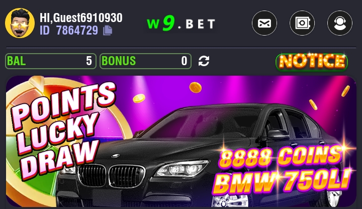 w9bet lucky draw